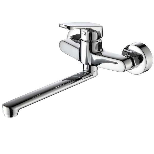 Enkelt håndtag vægmonteret køkkenhane